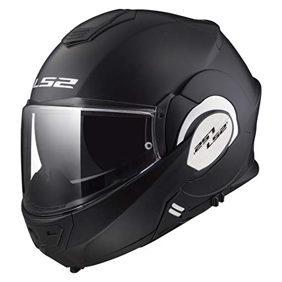 LS2 Helmets Motorcycles & Powersports Helmet's Modular Valiant (Matt Black, Large)