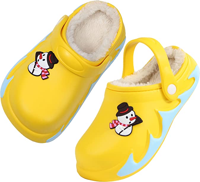 Weweya Kids Garden Clogs Summer Cute Sandals Slippers with Cartoon Charms for Boys Girls Toddler Outdoor Indoor