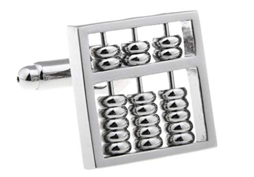 MRCUFF Abacus Really Moves Pair Cufflinks in a Presentation Gift Box & Polishing Cloth