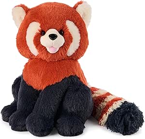 GUND Cedar Red Panda Plush, Premium Red Panda Stuffed Animals for Ages 1 and Up, Orange/Blue, 10”