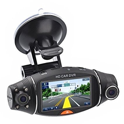 Car Dvr 1080P 2.7" LCD Screen Rotating Dual Len Vehicle DVR Road Dash Cam Video Camera Recorder Traffic Dashboard Recorder