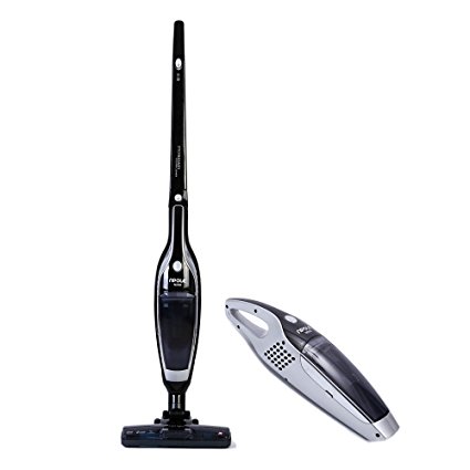 NPOLE N200 2-in-1 Cordless Upright Vacuum Cleaner 2-speed Setting Rechargeable Bagless Stick and Handheld Vacuum with Upright Charging Base Black