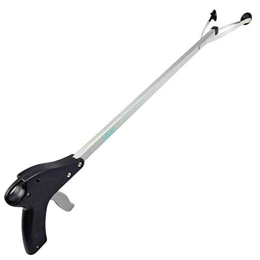 Vive Suction Cup Reacher Grabber - 32" Extra Long Mobility Aid - Rotating Hand, Heavy Duty Grip Arm - Reaching Assist Tool for Trash Pickup, Litter Picker, Garden Nabber, Disabled, Handicap Arm