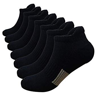 Copper Compression Low Cut Cushion Socks Women Men 3/7 Pack, Performance Comfort Athletic Ankle Sock Arch Support