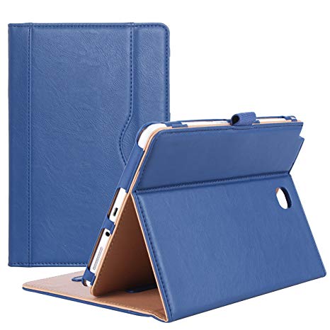 ProCase Samsung Galaxy Tab A 8.0 Case, Standing Cover Folio Case for 2015 Galaxy Tab A Tablet (8.0 Inch, SM-T350 P350), with Multiple Viewing Angles, Document Card Pocket - Navy