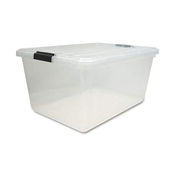 Iris Clear Storage Boxes w/ Lids - 6 packs