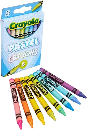 Crayola Pastel Crayons (24 ct), Specialty Crayons for Kids, Art Supplies, Pair with Coloring Books, Gift for Kids, Ages 3, 4, 5