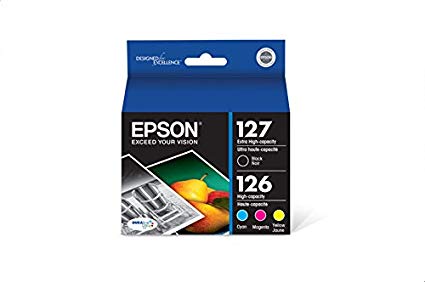 Epson T127120-BCS DURABrite Ultra Black & Color Combo Pack Extra High Capacity Cartridge Ink