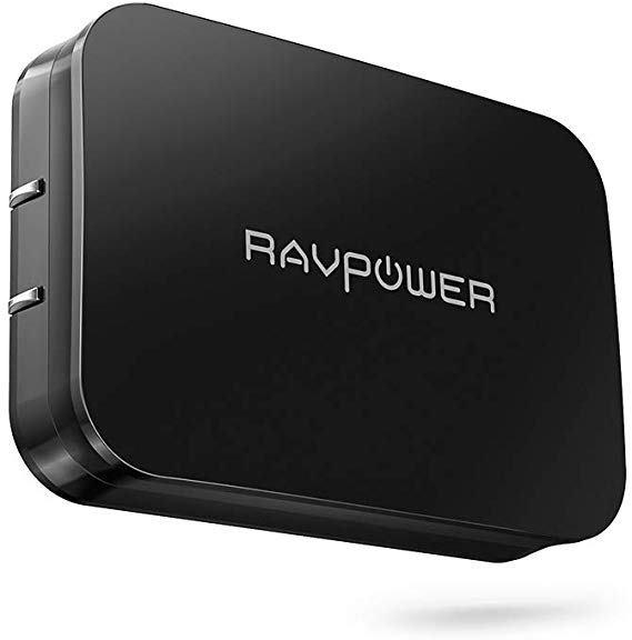 USB Wall Charger RAVPower 45W PD [GaN Tech] USB-C Charger Type-C Power Delivery Adapter, Ultra-Compact Compatible with iPhone 11/ Pro/Max, MacBook, Dell Xps 15 13, iPad Pro 2018 and More(Black)