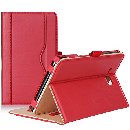 ProCase Galaxy Tab A 7.0 Case - Stand Folio Case Cover for Galaxy Tab A 7.0 SM-T280 SM-T285 Tablet, with Multiple Viewing Angles, Document Card Pocket (Red)