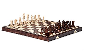 Brand New Hand Crafted Tournament 76 Wooden Chess Set 39cm x 39cm
