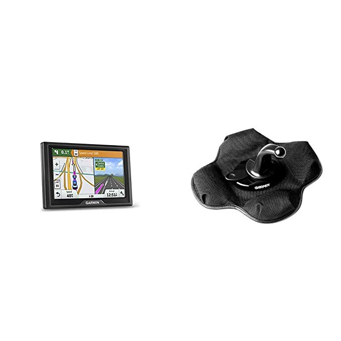 Garmin 010-N1532-0C Drive 50LM 50 GPS Navigator, 5inch,  & Garmin Portable Friction Mount - Frustration Free Packaging(Renewed)