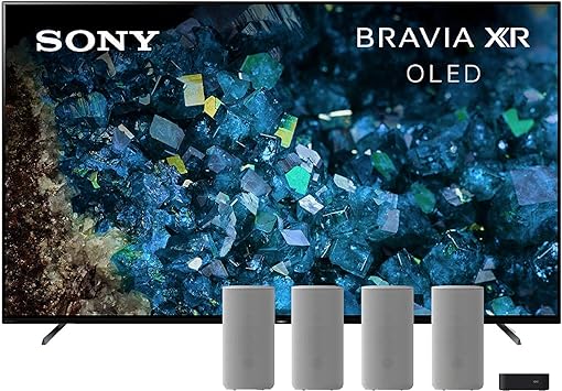 Sony 77 Inch BRAVIA XR A80L OLED 4K HDR Google TV HT-A9 7.1.4ch Home Theater Speaker System