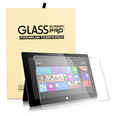 Atill New Surface Pro 2017 / Surface Pro 4 Screen Protector, [Scratch Resistant] [High Responsivity] [Bubble Free] Tempered Glass Screen Protector.