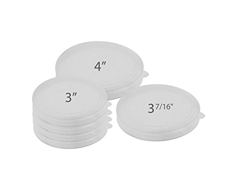 McKay Versatile Tight Seal Plastic Food Storage Can Cover Set, Reusable Kitchen Lids for containers, Jars & Mugs: Ideal for Dog, Cat & Other Pets Canned Goods - Multi Sizes