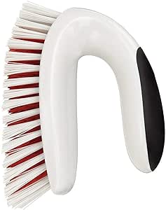 OXO Good Grips, Brosse multi-usages, Brosse de nettoyage pour la maison, Salle de bain, Cuisine, Extérieur, Blanc