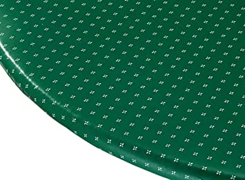 Miles Kimball Original Elasticized Vinyl Table Cover, Green