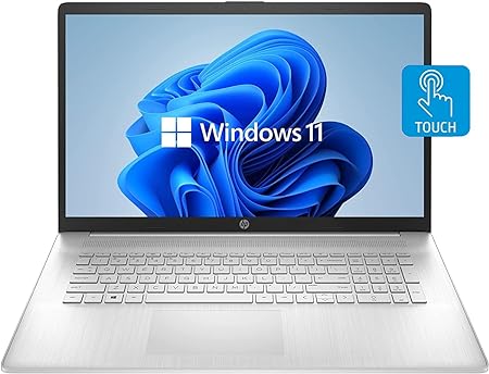 HP Newest 17t Laptop, 17.3'' HD  Touchscreen, Intel Core i7-1255U Processor, 64GB DDR4 RAM, 1TB PCIe SSD, HDMI, Windows 11 Pro, Silver