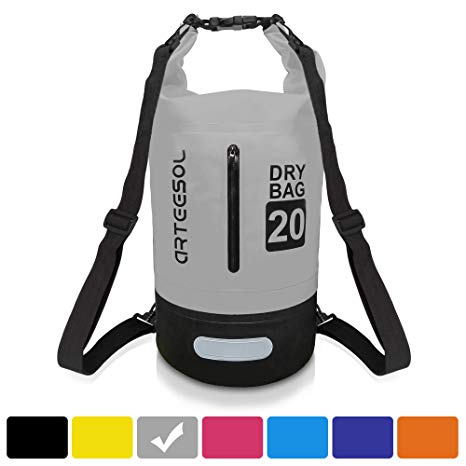 arteesol Waterproof Dry Bag, 5L/10L/20L/30L Dry Bags for Kayak with Adjustable Shoulder Strap for Boating Camping Snorkeling Beach Swim Kayaking Hiking Water Sports