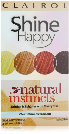 Clairol Natural Instincts Hair Color Shine Happy 00 Clear Shine Treatment 1 Kit (Pack of 3)