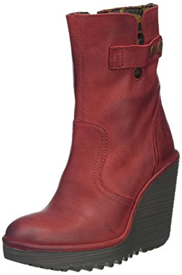 Fly London Women’s Char686fly Boots, Red (Red 003), 6 UK