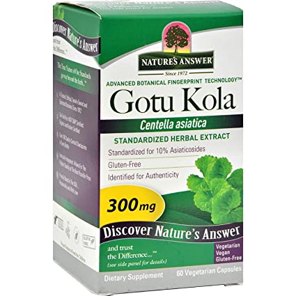 Natures Answer Gotu Kola Herb - 60 Vegetarian Capsules