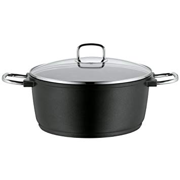 WMF cookware Ø 28 cm approx. 6,8l Bueno Induction pouring rim glass lid Aluguss coated suitable for all stove tops including induction dishwasher-safe