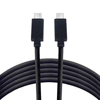 USB-C to USB-C 2.0 Cable (20ft/6m - Black) - Vebner USB-C Charge Cable [2.9A] Compatible with MacBook Pro 2018/2017, iPad Pro/MacBook Air 2018, Galaxy S9/S8 Plus, Pixel 2 and Other Compatible Devices