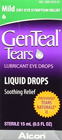 GENTEAL Tears Lubricant Eye Drops, Mild Liquid Drops, 15-mL