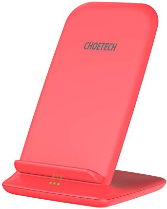 CHOETECH Fast Wireless Charger, 7.5W Charger Stand Compatible with Apple iPhone 11/11 Pro/11 Pro Max/XS/Max/Xr/X/ 8, 10W Wireless Inductive Charger for Galaxy Note 10/S10/ Note 9/S9/S8 and More