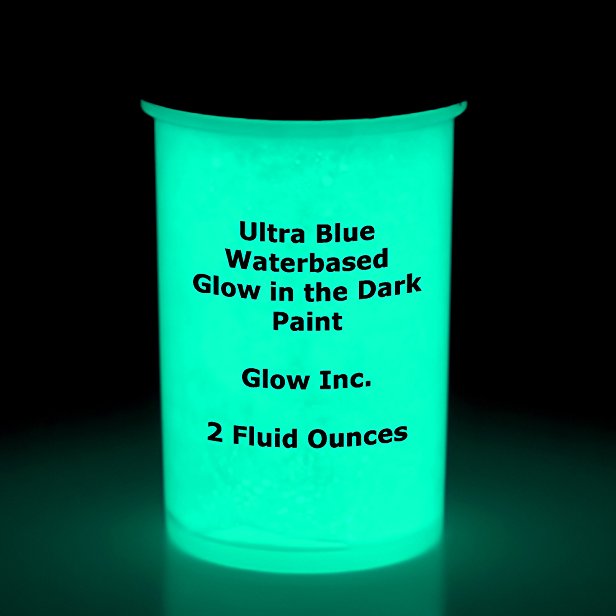 Ultra Blue Glow in the Dark Paint 1/2 Pint