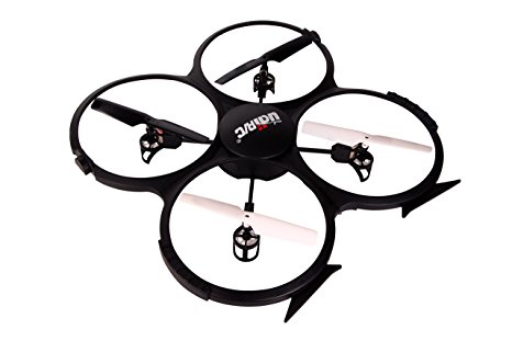 UDI U818A RC Quadcopter Drone for Beginners: Best RTF UAV Toy with 2.4GHz HD Camera & Video- Headless Mode, 6 Axis Gyro, Return Home Function- BONUS 3 Batteries Included – Triples Flying Time (Black)
