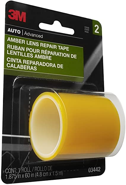 3M Amber Lens Repair Tape, 03442, 1.875 in x 60 in