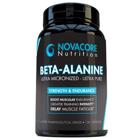 Beta-Alanine - Amino Acid - Diet Supplement to Supercharge Muscle Tissue, Improve Endurance, Optimal Fitness Performance - Athlete Tested - Made in USA