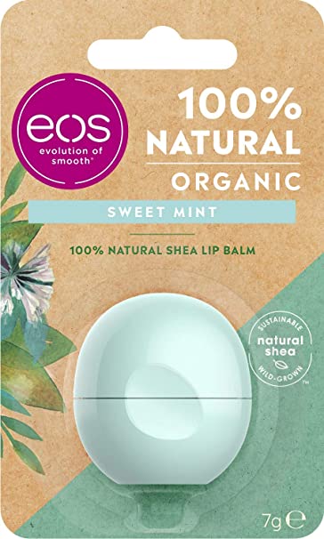 New EOS Smooth Sphere Organic Sweet Mint Lip Balm, 7g