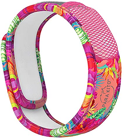PARA'KITO Mosquito Insect & Bug Repellent Wristband - Waterproof, Outdoor Pest Repeller Bracelet w/Natural Essential Oils