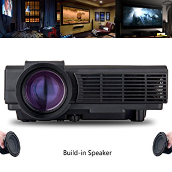 Portable Projector, Sourcingbay LED LCD 800 Lumens, Max 100inch Screen Optical Keystone, Multi-Media for Video Games, Movie Night, Family Videos Theater with HDMI/VAG/AV/SD/USB Input