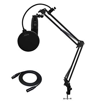 AKG P120 Recording Microphone with Knox Gear Studio Stand, Pop Filter and XLR Cable