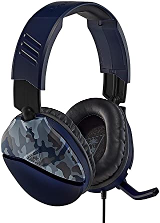 Turtle Beach Recon 70 Blue Camo Gaming Headset for PlayStation 4 Pro, PlayStation 4, Xbox One, Nintendo Switch, PC, and mobile - PlayStation 4