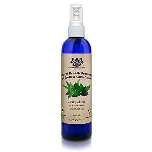 Natural Breath Freshener and Teeth and Gum Cleaner for Dogs and Cats Pet Oral Care Spray - 8 FL OZ 236 mL