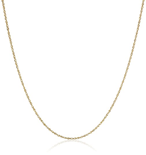 14k Solid Gold Perfectina Chain Necklace (1.0mm)