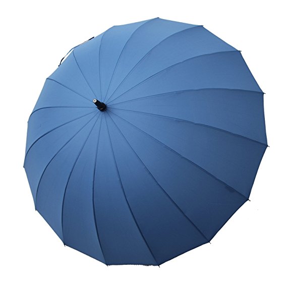 Saiveina Auto Open Straight Strong Umbrella Waterproof Windproof Sports16 Ribs