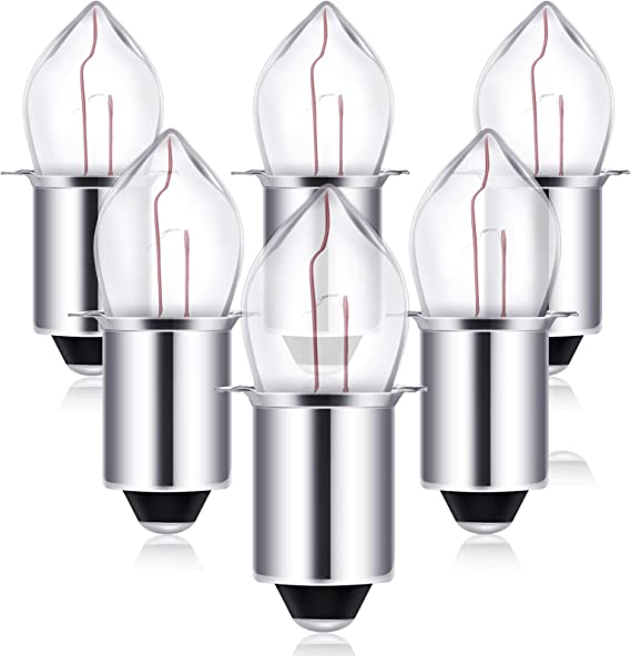 6 Pieces 6-Volt/ 4D-4.8-Volt 0.75A Bayonet Base Krypton Replacement Bulb Flashlight Bulbs