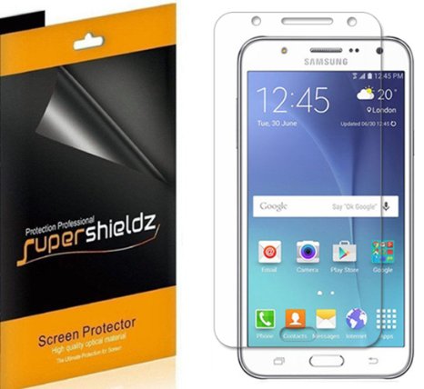 [6-Pack] SUPERSHIELDZ- Anti-Bubble HD Clear Screen Protector For Samsung Galaxy J7 (T-Mobile, Boost Mobile & Virgin Mobile) -Lifetime Replacements Warranty - Retail Packaging