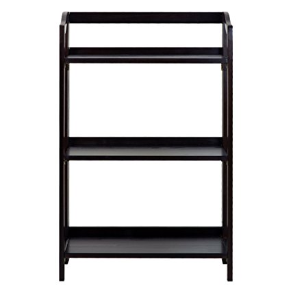 Casual Home 337-33 Stratford 3-Shelf Folding Bookcase-Espresso