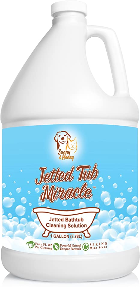 Jetted Tub Miracle - Jet Bath System Cleaner for Jacuzzi, Whirlpool, American Standard, Kohler (1 Gallon)