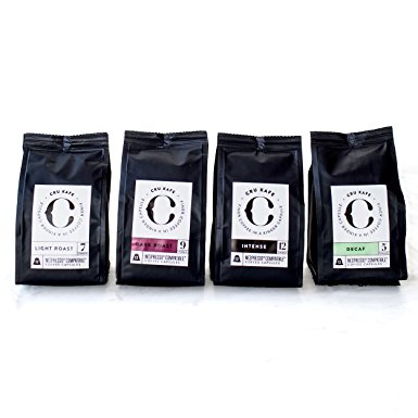 CRU Kafe Starter Pack Fairtrade Organic Coffee Capsules Nespresso Compatible (4 blends, 48 Capsules)