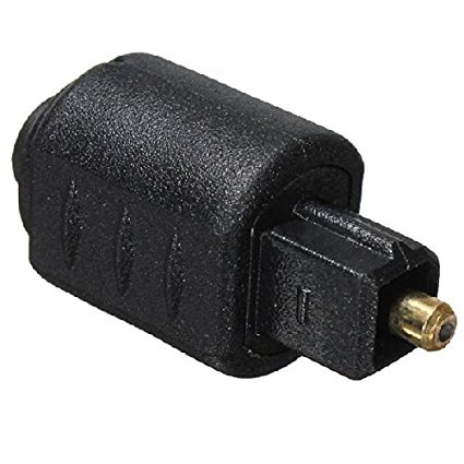 2 Packs Optical 3.5mm Female Mini Jack Plug To Digital Toslink M Audio Adapter