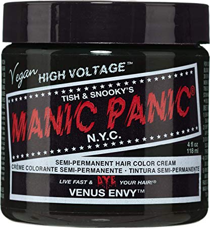 Manic Panic Venus Envy Dark Green Hair Dye Color, 4 Fl Oz
