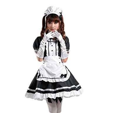 AvaCostume Women's Anime Cosplay French Apron Maid Fancy Dress Costume